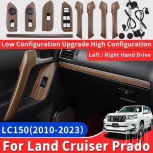 高構成ピーチウッドインテリアハンドルセンターコンソールランドクルーザープラド 150 2010-2023LC150 アクセサリー