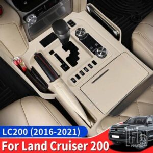 トヨタ 2016-2021 ランドクルーザー 200 センターコンソール収納スリーブギアカバー LC200 インテリアアップグレードアクセサリー