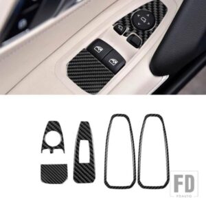 BMW Z4 G29 2019 2020 2121 2022 カーボンインテリア窓コントロールパネルステッカーフレームトリムストリップカバー