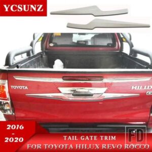 トヨタ クロームテールゲートトリム ハイラックス REVO ロッコ 2016-20 ダブルキャビン車外装アクセサリー