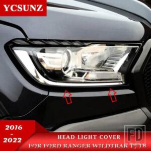 フォード ABS ヘッドライトカバーレンジャー WILDTRAK T7 T8 2016-22 アクセサリーヘッドライトランプフード YCSUNZ