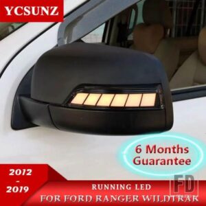 フォード ランニング LED ミラーカバーレンジャー 2012-2019 2020 T6 T7 T8 WILDTRAK ダブルキャビンライト付き 2021