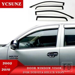 トヨタ サイドウィンドウディフレクター ハイラックス VIGO 2005-14 ドアウインドガードレインバイザー