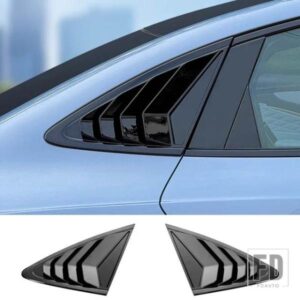 クォーターサイドウィンドウルーバー シール EV スクープカバーベントカーボン表面スポイラー 2022 2023 2024 装飾アクセサリー