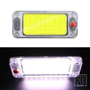1個 COB LED トラック読書灯ランプビーズ白高輝度バン天井キャリッジライトキャブインテリアランプ屋内ライト 12-24V
