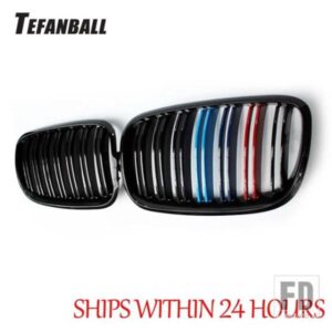 BMW X5 X6 E70 E71 2008-2013 デュアルスラットスタイルフロントキドニーグリルグリルリペアフードバンパーグリルカーアクセサリー
