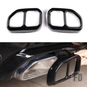 BMW テールマフラーアウトレットマフラーパイプカバー装飾テールスロートフレーム X3 G01 X4 G02 2022 自動 ABS グロスブラック