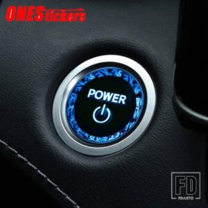 トヨタ ハイランダークルーガー XU70 2021 2022 カーアクセサリーエンジンスタートストップボタンリングトリムカバークリスタル交換部品