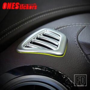 メルセデスベンツ Eクラス W213 E200 E260 E300 E320 E350 2016-2021 ABS カーアクセサリーダッシュボードサイドエアアウトレットフレームトリ