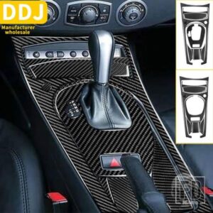 BMW Z シリーズ Z4 E85 E86 2003-2008 ロードスターアクセサリーカーボンカーセンターコンソールギアシフトサラウンドカバーステッカー