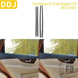 日産 エクストレイルローグ T32 2013-2021 アクセサリーカーボンインテリアドアトリムステッカー装飾