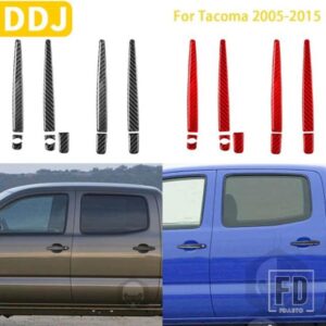 トヨタ タコマ 2005-2015 ACCESSORIE カーボンインテリアドアアウターハンドルトリムステッカー装飾