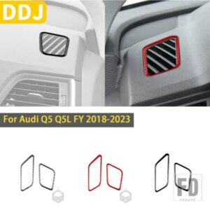 アウディ Q5 Q5L 年度 2018-2023 アクセサリーカーボンインテリア自動車計器パネルエアアウトレットフレームトリムステッカー