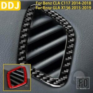メルセデスベンツ CLA C117 2014-2018 GLA X156 2015-2019 アクセサリーカーボンインテリア曇り止めエアアウトレットトリムステッカー