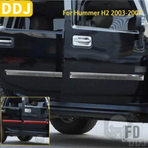 ハマー H2 37803 アクセサリーカーボン車外装外側ドアパネルトリムステッカー赤黒