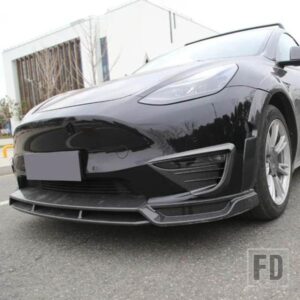 テスラ フロントバンパーエアベント吸気スプリッタートリムスプリッタースポイラーフォグランプスポイラーカーボンモデル Y アクセサリー