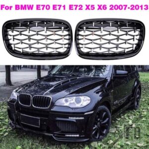BMW 51137305590 51137157687 51137157688 1ペア フロントキドニーグリルダイヤモンドグリル 51137305589 X5 E70 X6 E71 ハイブリッド E72 に適