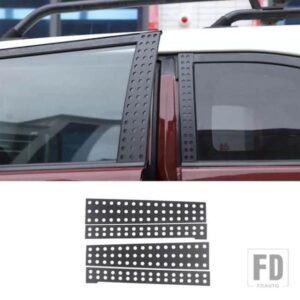 トヨタ 2007-2021 FJ クルーザー合金黒窓 B ピラーセンターピラー装飾板ステッカー自動