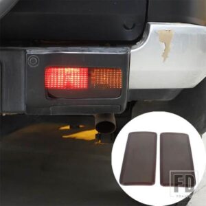 トヨタ 2007-2021 FJ クルーザー ABS ブラックリアフォグランプカバーステッカー車外装アクセサリー 2個