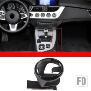 BMW Z4 E89 2009-2015 カーボン黒センターコンソール水右側カップホルダートリムカーアクセサリー