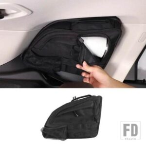 フォード BMW X1 U11 2023-2025 黒オックス布トランクサイドウィンドウバッグ収納袋多機能トラベルバッグカーアクセサリー