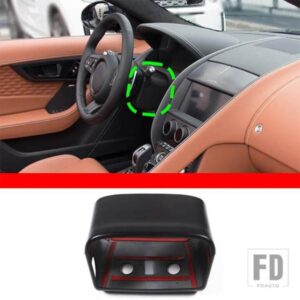 ジャガー 13-24 F-TYPE ステアリングホイールとステアリングコラムカバー ABS サブブラックカーアクセサリー