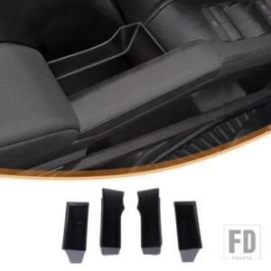 トヨタ 車 タコマ 2024 + ドア収納ボックス ABS ドア収納ボックスインテリア収納アクセサリー 4個