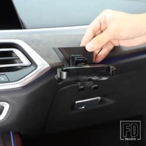 BMW X5 G05 X6 G06 2019-2022 ABS ブラック自動車電話ホルダー GPS ナビゲーションブラケットインテリアアクセサリー