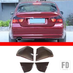 BMW 2009-2012 3シリーズ 320I テールライト黒化シェル ABS クリアグレーテールライトカバーテールライト装飾カバー