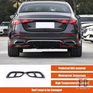 メルセデスベンツ Eクラス CLE スポーツ W214 2024 + ABS 4 排気テールパイプフレームボディ外装装飾ステッカー