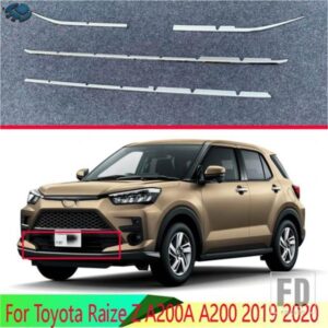 トヨタ ライズ Z A200A A200 2019 2020 ABS クロームフロントセンターメッシュグリルグリルカバーラジエーターストリップトリム装飾