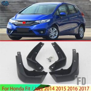 ホンダ セットモールドマッドフラップ フィット/ジャズ 2014-16 マッドフラップスプラッシュガードフロントリアマッドフラップマッドガードフェ