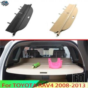 トヨタ RAV4 2008-2013 アルミ + キャンバスリアカーゴカバープライバシートランクスクリーンセキュリティシールドシェードアクセサリー 2009