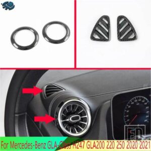 メルセデス ベンツ GLAクラス H247 GLA200 220 250 2020 2021 カーボンスタイルエアベントアウトレットカバーダッシュボードトリムベゼル