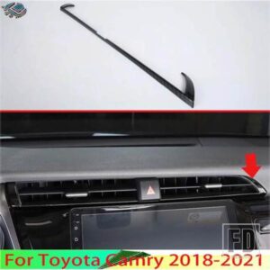 トヨタ カムリ 2018-2021 カーボンスタイル車ミドルコンソールエアコン AC ベントアウトカバートリムステッカー 1PC