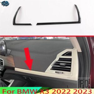 BMW X3 2022 2023 カーアクセサリー ABS クロームセンターコンソールインテリア計器パネル周囲トリム
