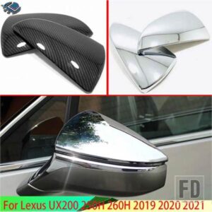 レクサス UX200 250H 260H 2019-21 カーアクセサリー ABS クロームドアサイドミラーカバートリムリアビューキャップオーバーレイモールド