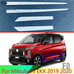 三菱 EK X 2020 2021 2022 カーアクセサリー ABS クロームサイドドアボディモールドモールドトリム