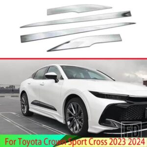 トヨタ クラウンスポーツクロス 2023 2024 カーアクセサリー ABS クロームサイドドアボディモールドモールドトリム