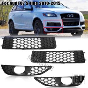 アウディ フォグランプカバー Q7 4L S ライン 40148-2015 フォグライトグリルレーシンググリルヘッドライトメッシュアクセサリー