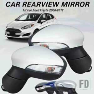 フォード サイド電動ドアウイングミラーフィエスタ MK7 2008-2012 バックミラー加熱折りたたみミラーガラスウインカーライト