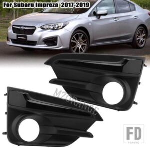 スバル フォグライトカバーグリル インプレッサ 2017 2018 フォグランプトリムヘッドライトシェードフレームレーシンググリルアクセサリー 577