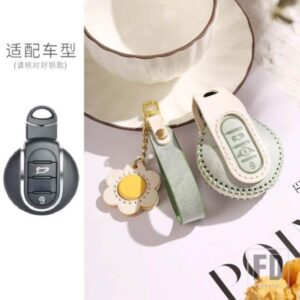 BMW レザーキーケース FOB カバー MINI COOPERS ONE JCW F56 F55 F54 F57 F60 R55 R56 R57 R58 R59 R60 S ロードスターアクセサリー