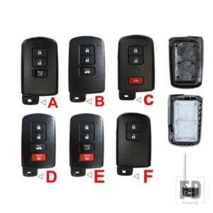 トヨタ 2 3 4ボタン キー FOB ハウジングキーケースシェル カムリカローラアバロン RAV4 ランドクルーザースマートキー 2012-15