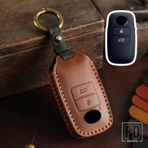 トヨタ ダイハツ 2 3ボタン革キーケースカバーキーフォブ マレーシアプロドゥアヤリス ATIV レイズベロスアバンザラッシュ キーホルダー