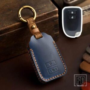 トヨタ 2 3ボタン革キーケースカバー YARISL ヤリス L VIOS PREVIA PRADO アクセサリー