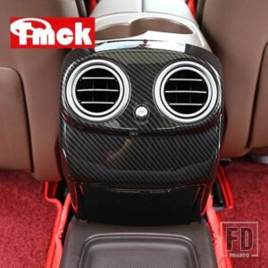 メルセデスベンツ Eクラス W213 2016-2020 ABS クロームカーアクセサリー後列空調ベントトリムカバー装飾フレーム