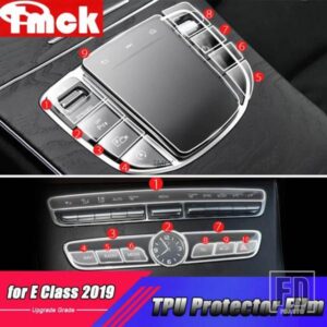 メルセデスベンツ Eクラス W213 E200 E260 E300 E320 E350 2019 2020 カーアクセサリーインテリアモールディングフルセット TPU プロテクターフ