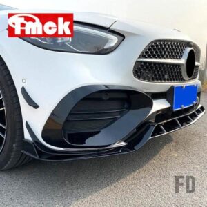 メルセデスベンツ Cクラス W206 C200 C220 C260 C300 2022 カーアクセサリーフロントバンパースプリッタースポイラーカナードフォグランプカバ