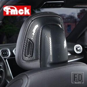 メルセデスベンツ Cクラス W206 C200 C220 C260 C300 2022 + カーアクセサリーシートヘッドレストボタン調整スイッチカバートリムパネル